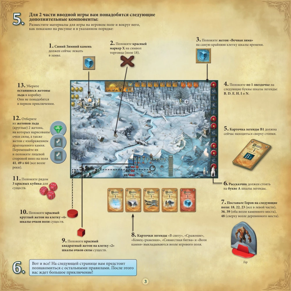 Board game - Andor. Eternal Winter
